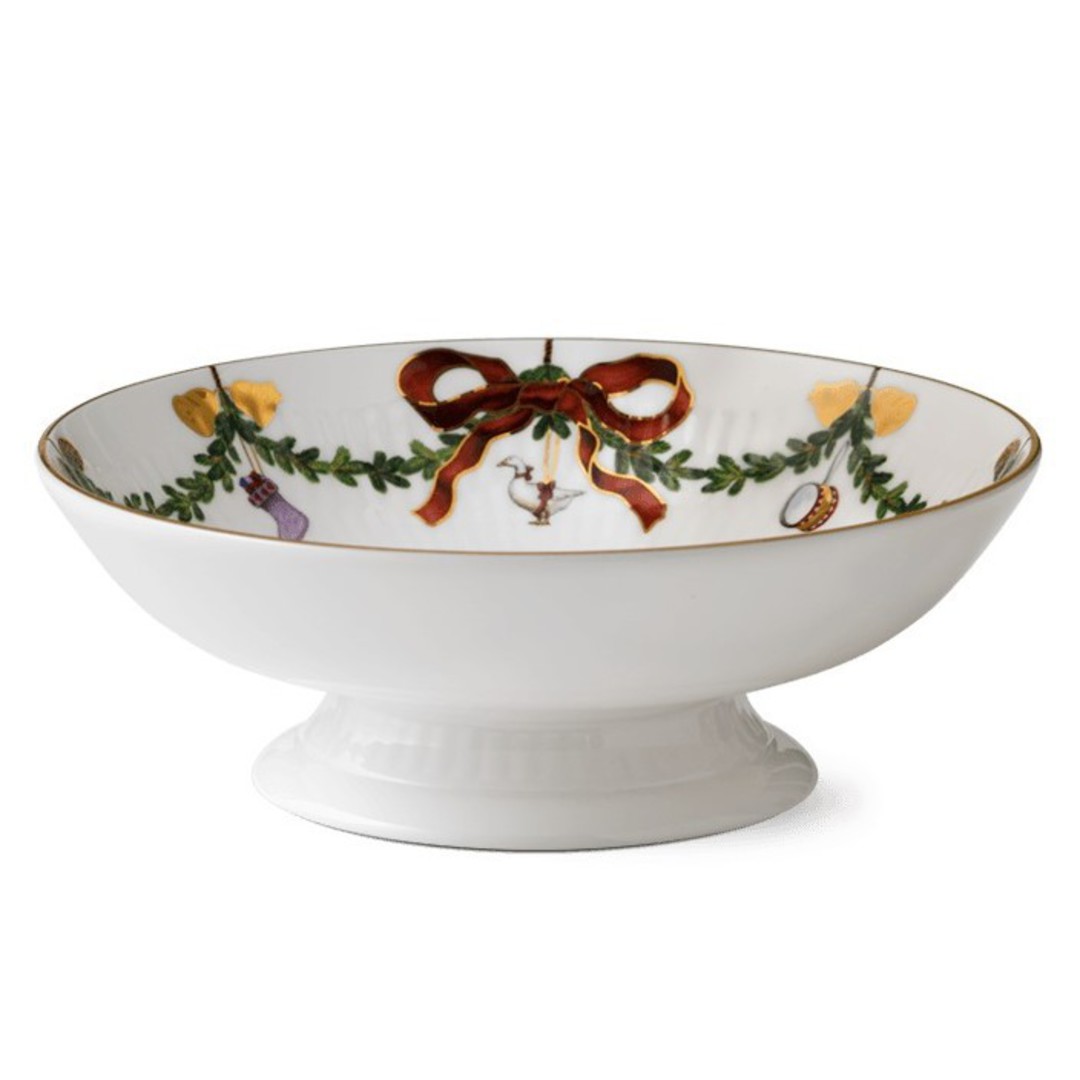 StarFluted Christmas Small Footed Dish *Indent image 0